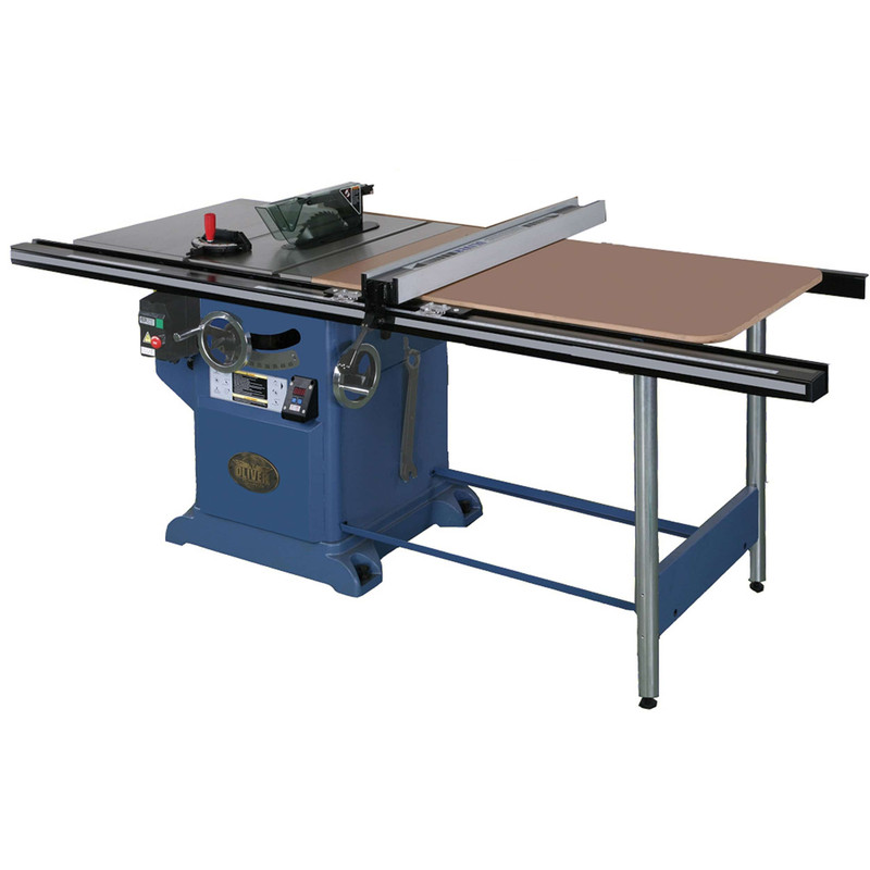 10" Heavy Duty Table Saw 5 HP 3 Ph with 52" Fence & Side Table